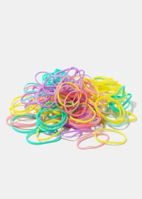 250-Piece Pastel Hair Elastics