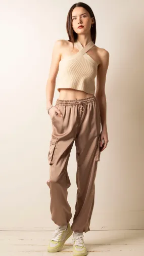 Adelaine Cargo Pant - Taupe