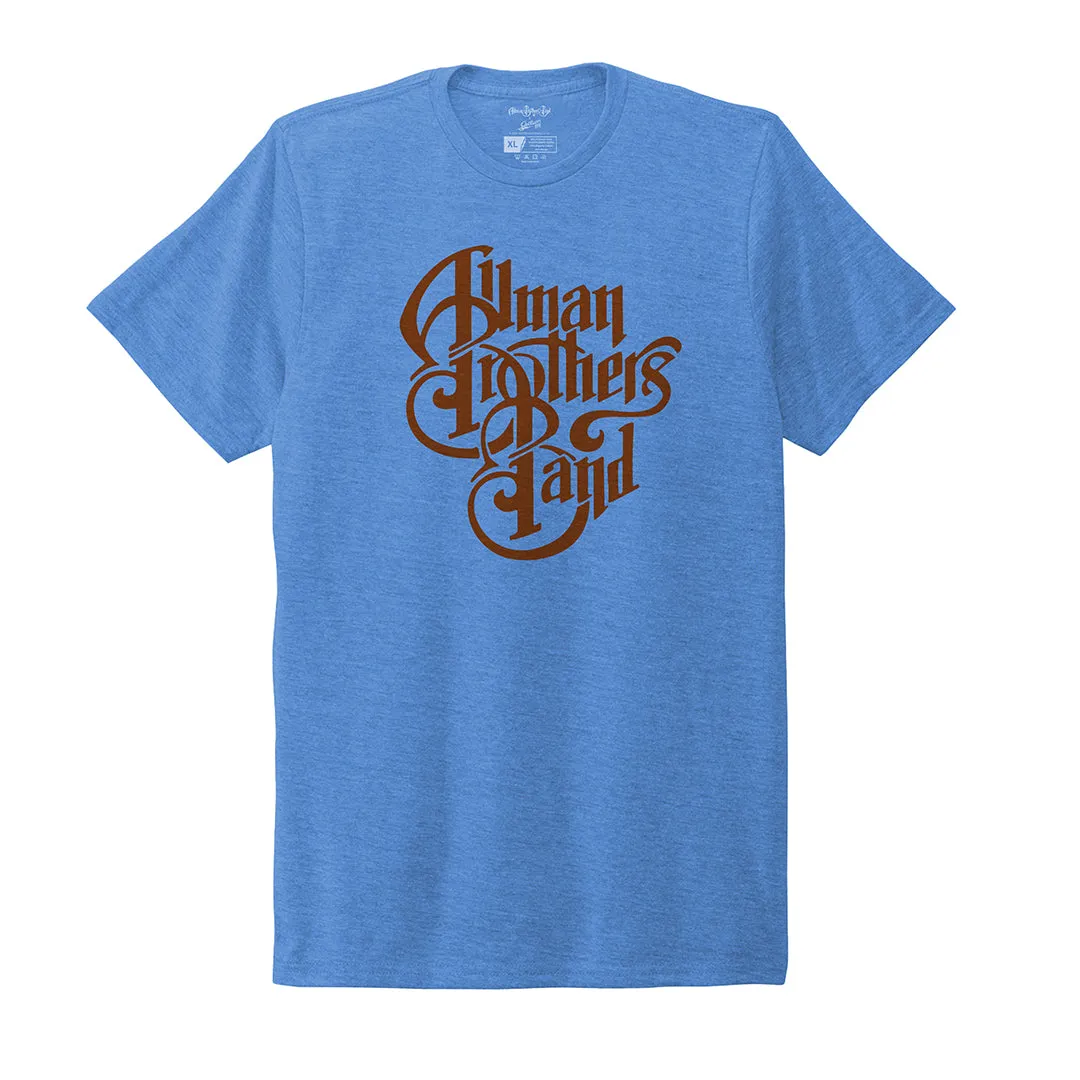 Allman Brothers T-Shirt Logo on Blue