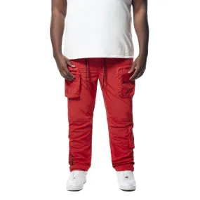 Big and Tall - Printed Utility Windbreaker Joggers - Red