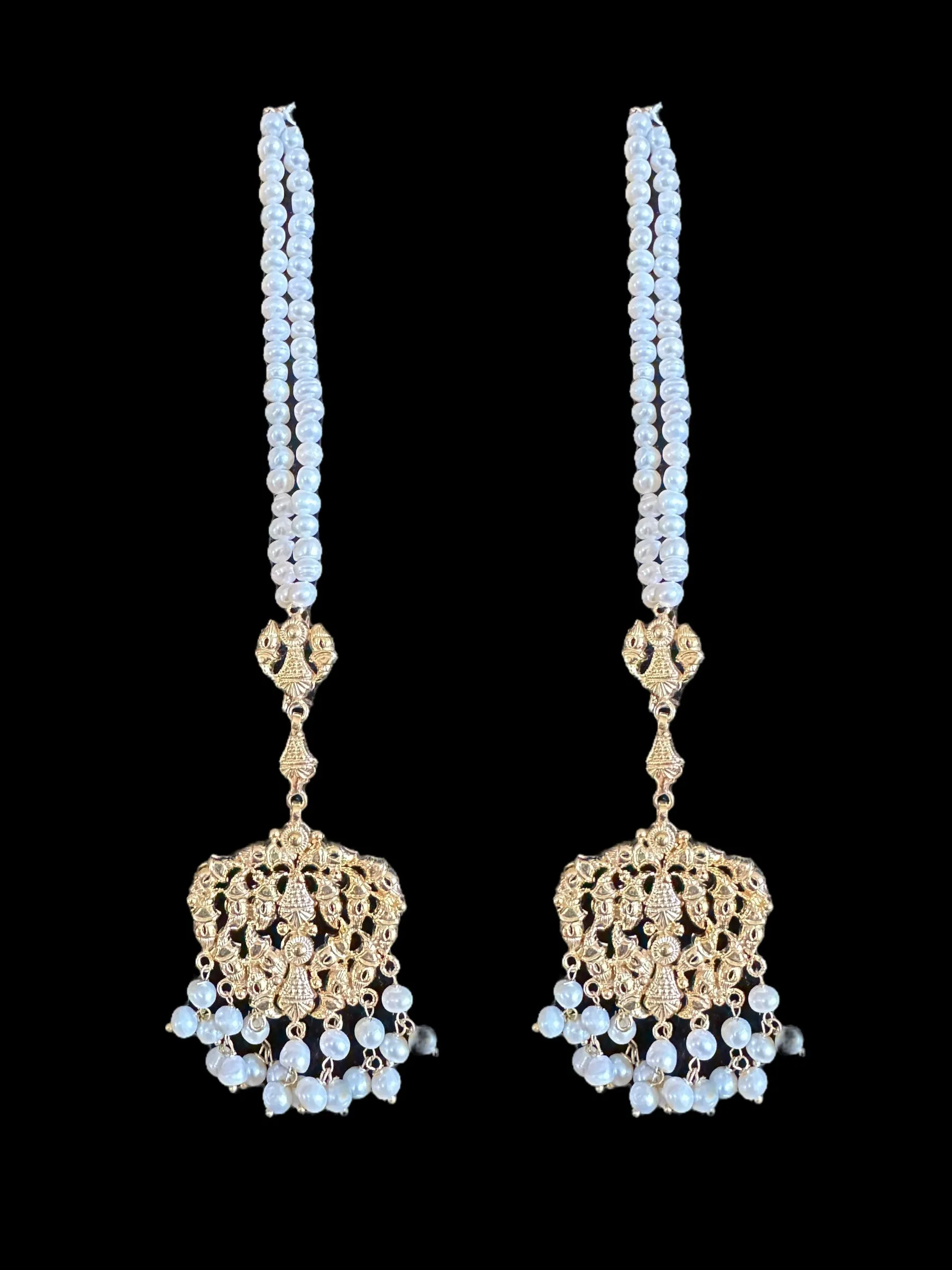 BR101 Bridal necklace set with jhoomar tika ( READY TO SHIP )