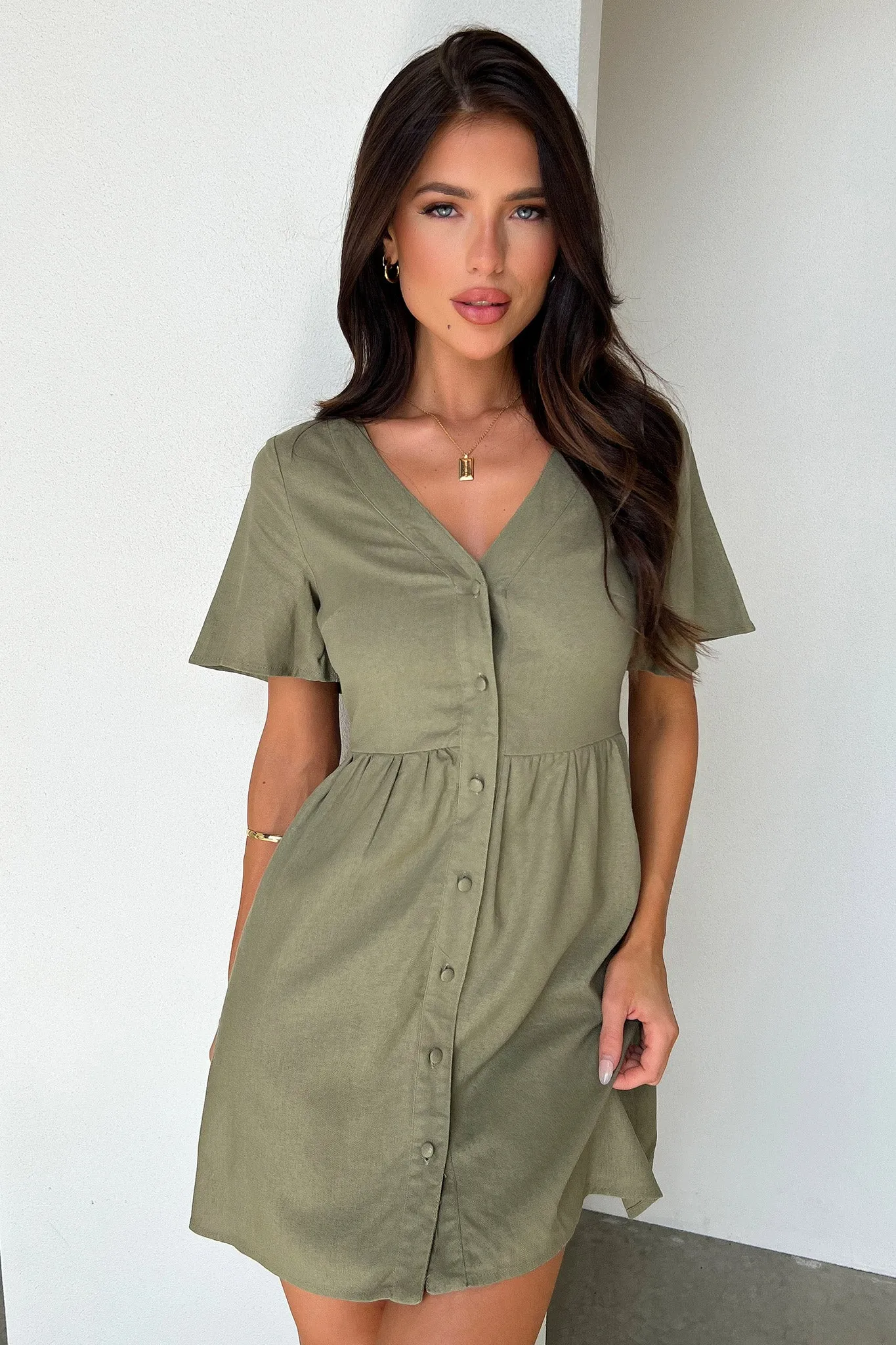 Breena Dress - Sage