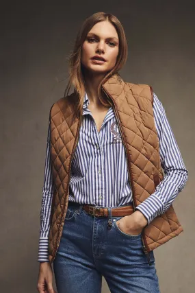 Country Quilted Gilet (Coffee)