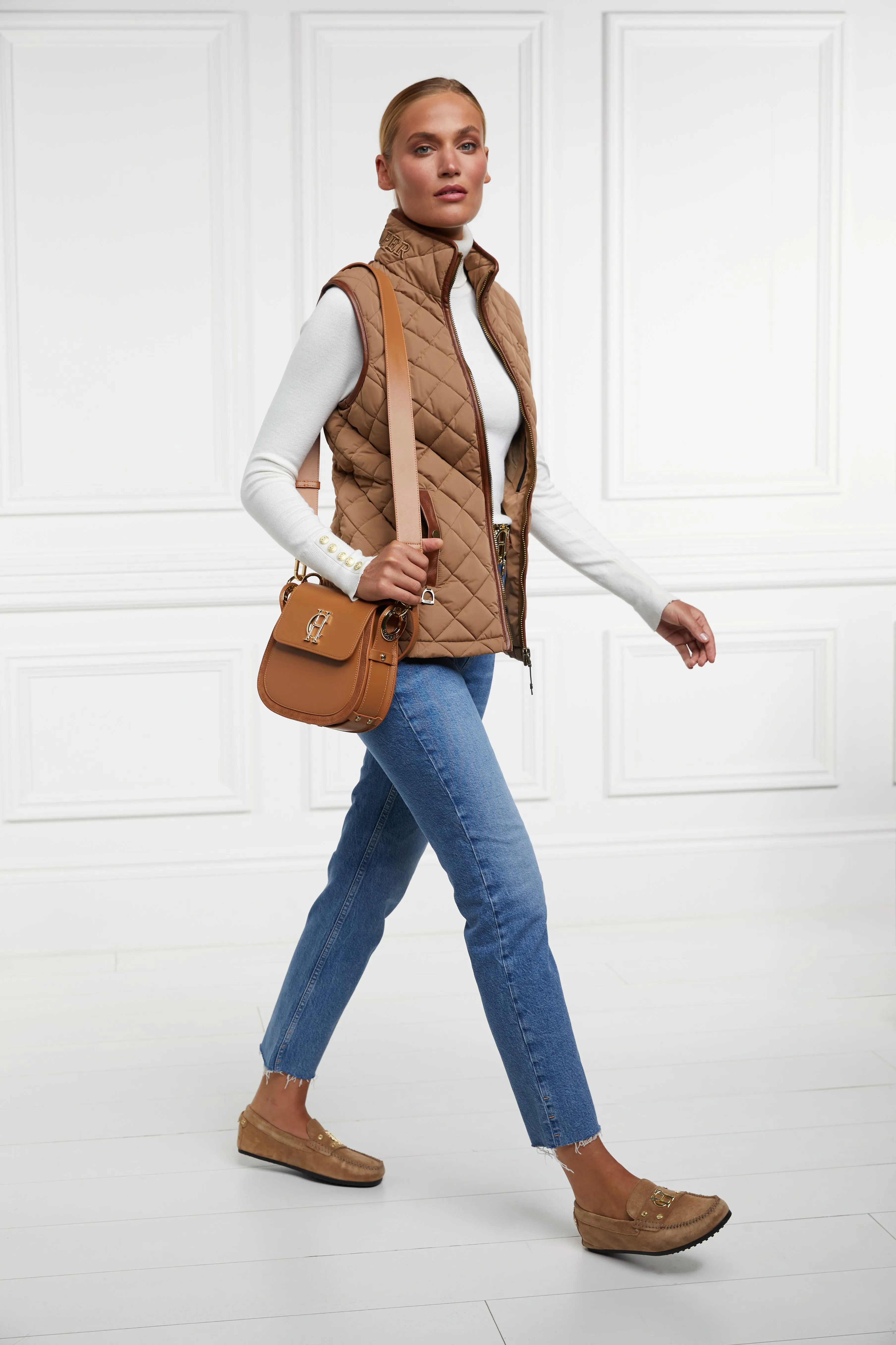 Country Quilted Gilet (Coffee)