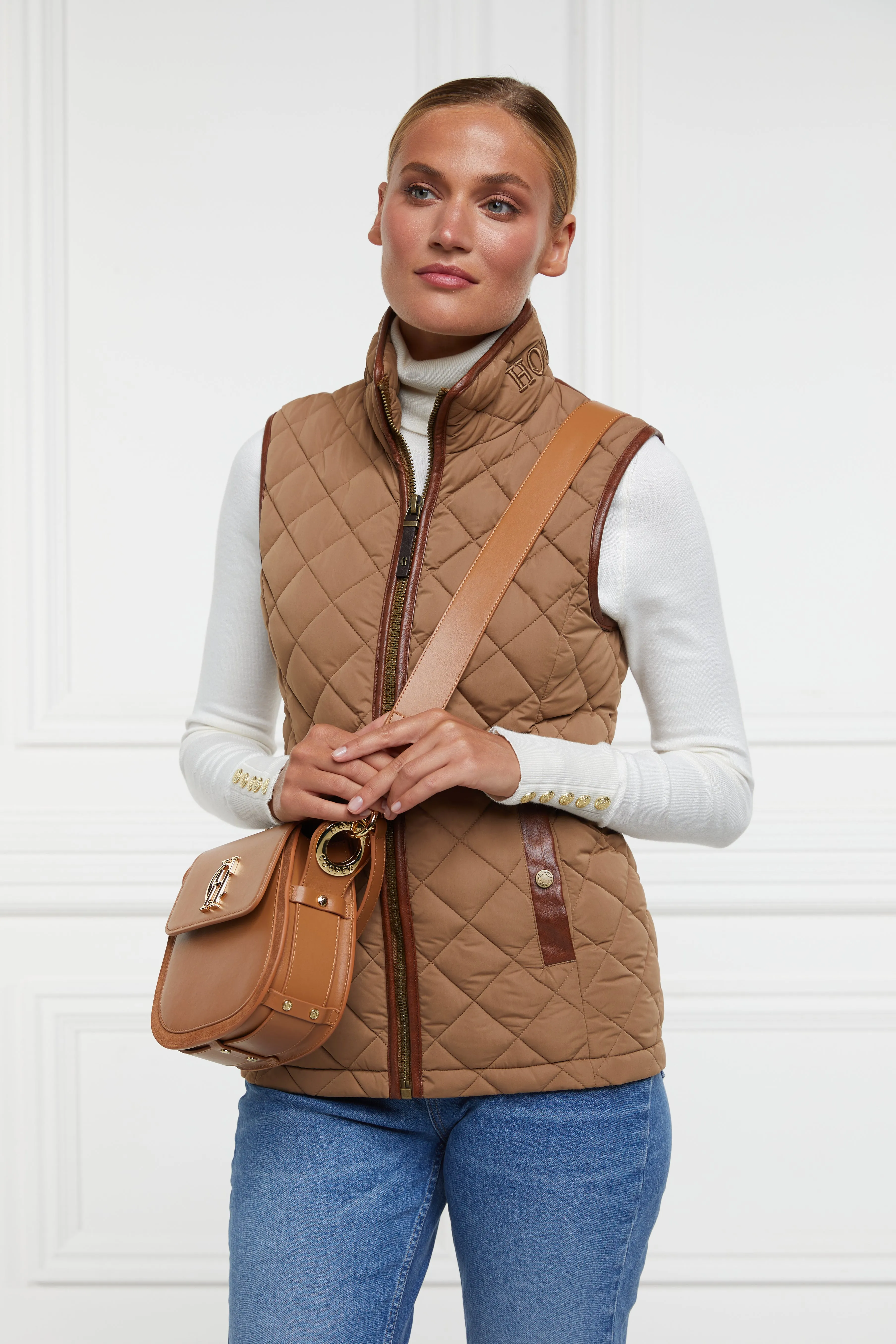 Country Quilted Gilet (Coffee)