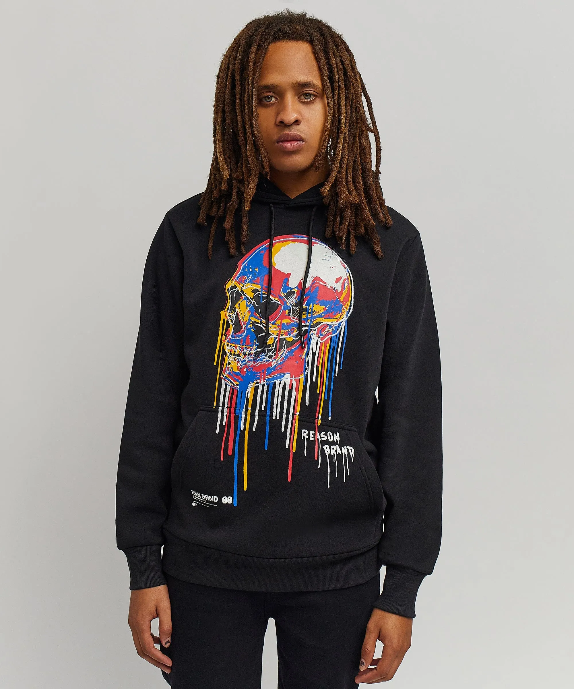 Dripping Skull Hoodie - Black