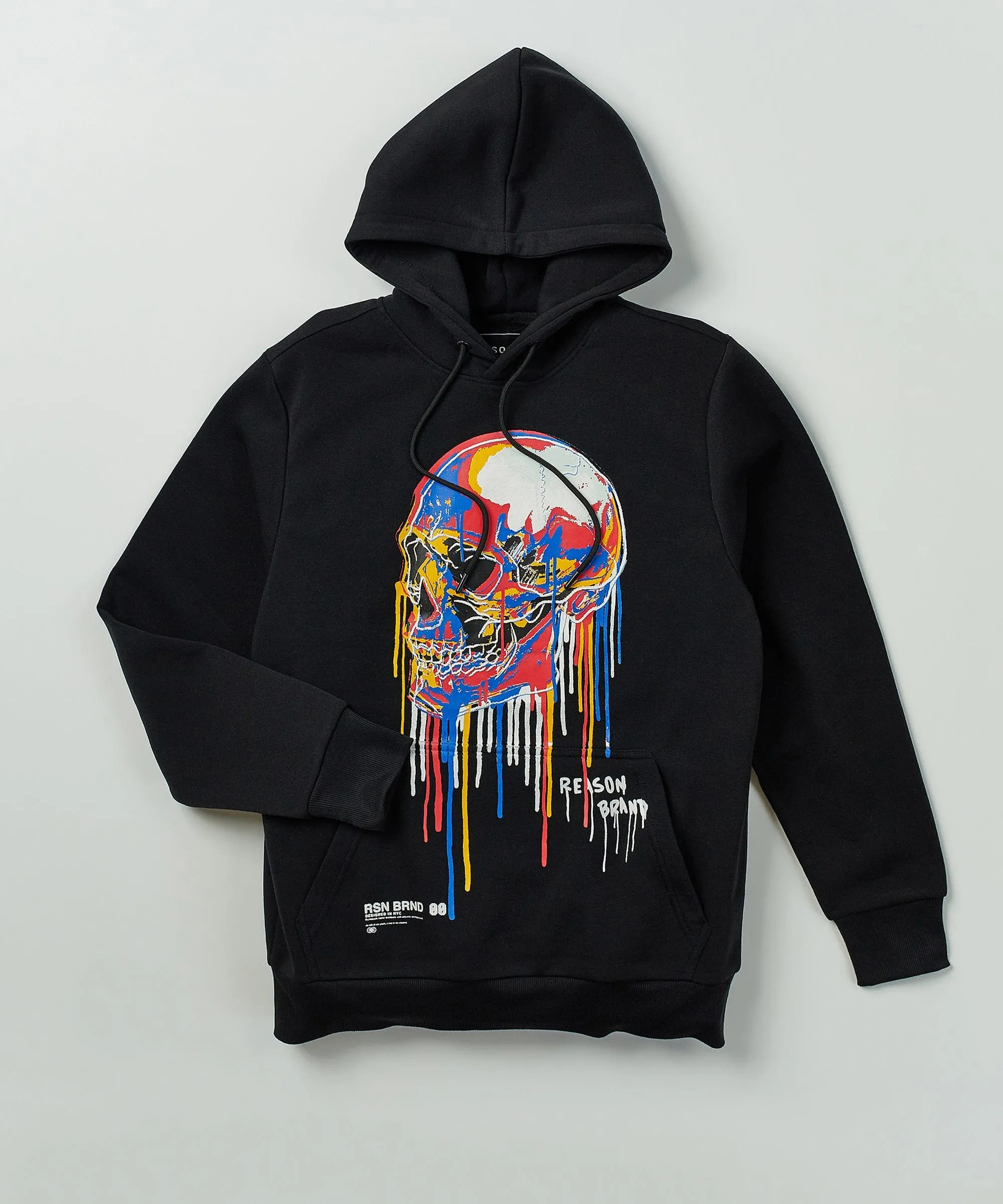 Dripping Skull Hoodie - Black