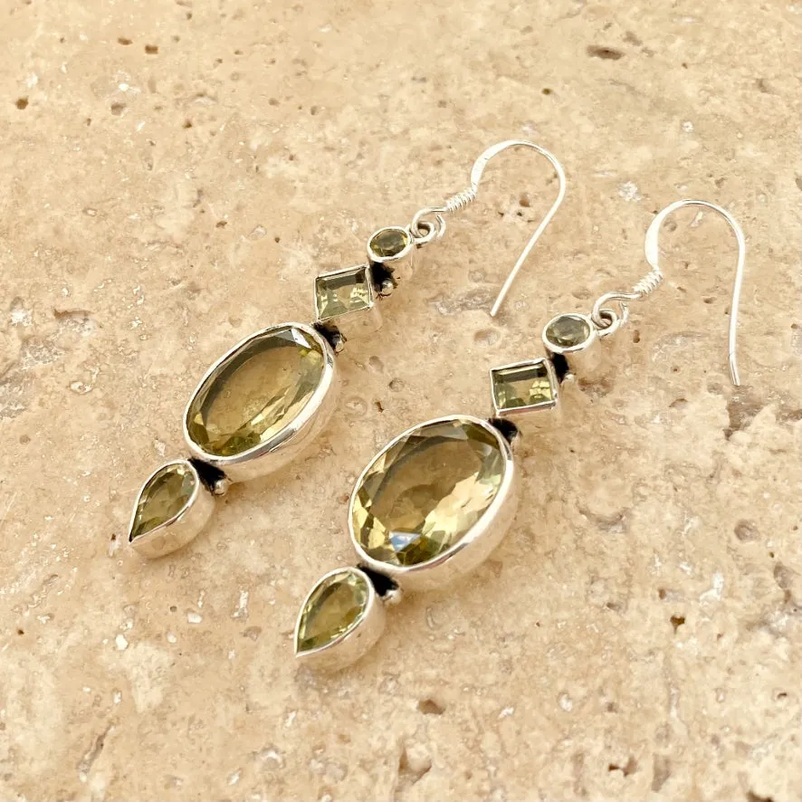 Lemon Quartz Earrings - Freja