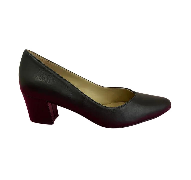 Mali Black Leather Pump