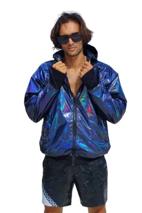 Mens Throwback Windbreaker - Aurora