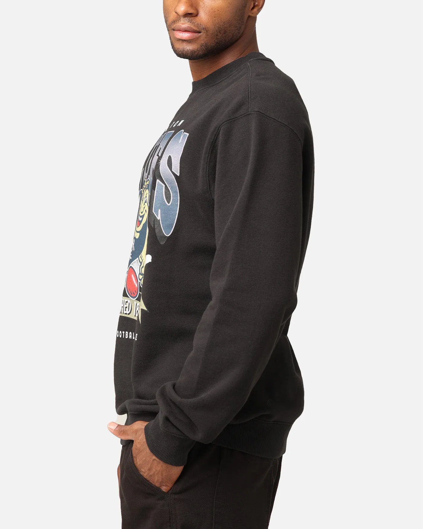 Mitchell & Ness Carlton Blues Character Crewneck Faded Black