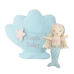 Mon Ami Mini Mermaid Tooth Fairy Pillow and Doll Set