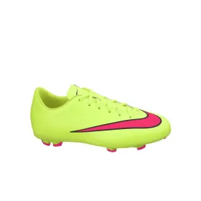 Nike Mercurial Victory (GS) Lace Up Green Synthetic Kids Football Boots 651634 760